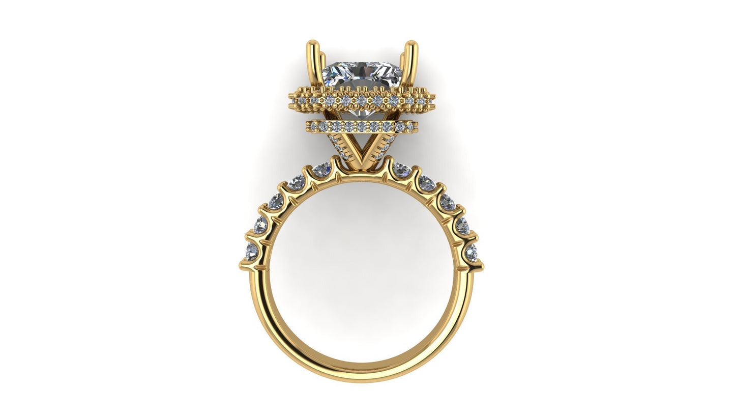 Custom 14k Rose Gold Morganite /Dia Ring $5000