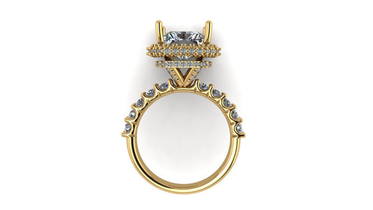 Custom 14k Rose Gold Morganite /Dia Ring $5000