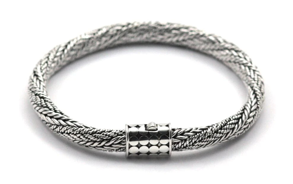 SOHO Sterling Silver Bali Twisted Tulang Naga Bracelet 800.00