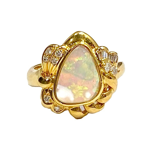 Diamond & Opal Ring .20ct Dia 2.0ct O (18k Gold) 2400.00