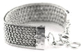 DASA Sterling Silver Bali Wide Woven Adjustable Link Bracelet 3/4" width 1000.00
