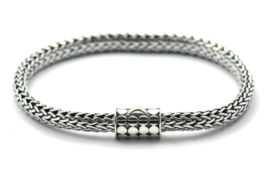 SOHO Sterling Silver Bola Naga Woven Bracelet 7.5" 310.00