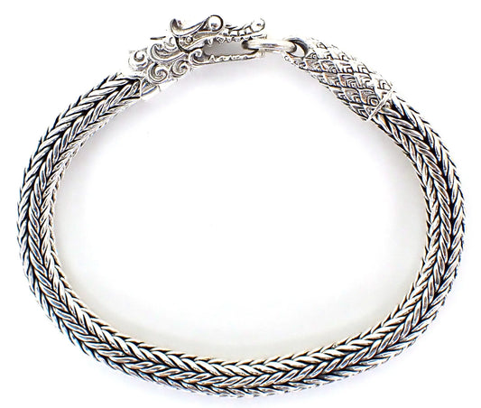 NAGA Sterling Silver Bali Dragon Bracelet with Hinged Mouth 294.00