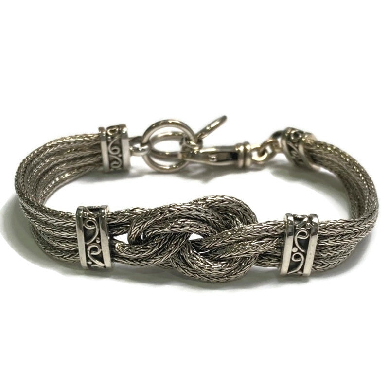 DEWI Sterling Silver Infinity Knot Adjustable Bracelet 675.00