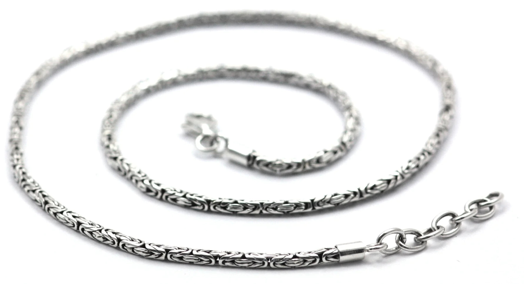 BOROBUDUR Sterling Silver 2.5mm Necklace Adjustable 22-24" 600.00