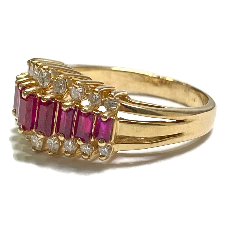 Diamond & Ruby Ring 1.0ct Dia 1.1ct 3,190.00