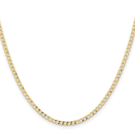 Curb Chain 22" semi-solid 2.85mm 1300.00