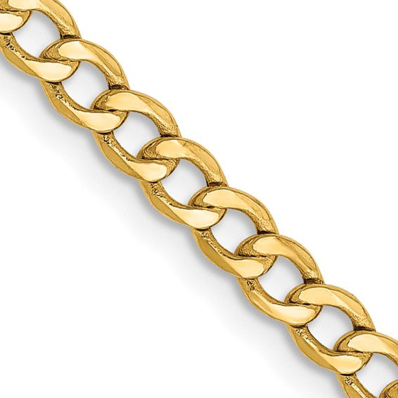 Curb Chain 22" semi-solid 2.85mm 1300.00