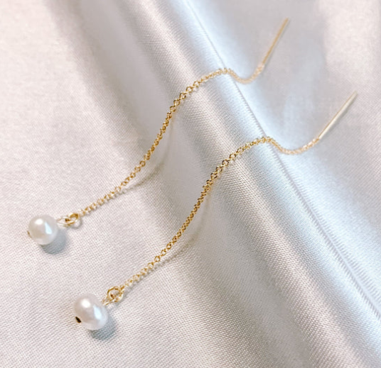 Bella Gold Filled and Freshwater Pearl Dangle Earring 75.00