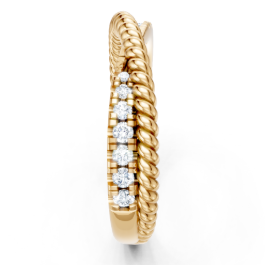 14K Dual Tone Gold and Diamond Band 3000.00