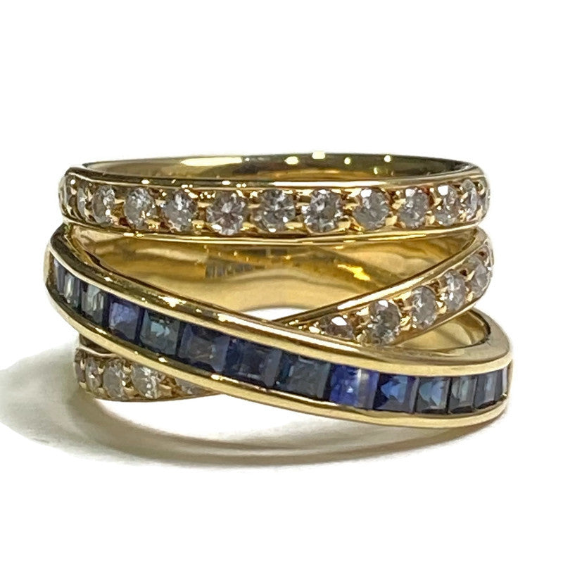 Sapphire & Diamond 18ky Ring 2550.00