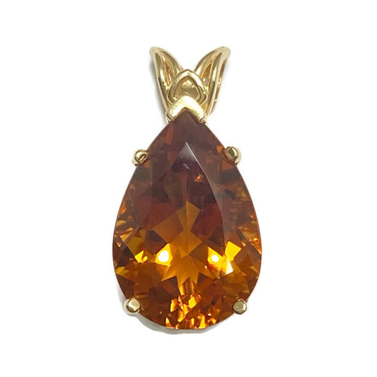 Madera Citrine & 14k Gold Pendant 9.0ct 1125.00