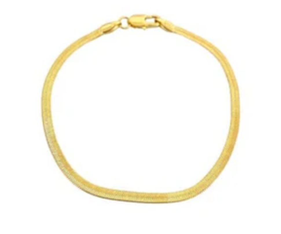 Amunet Gold Filled Herringbone Bracelet 60.00