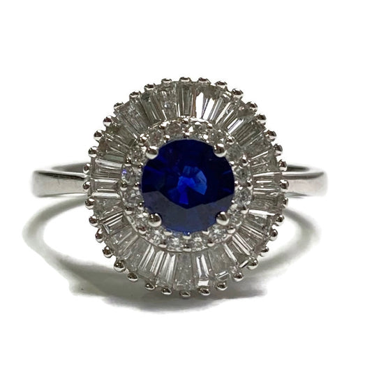 Diamond and Sapphire Ring 14K 3500.00