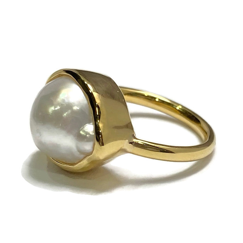 Paspaley Baroque Pearl Ring 18KY, Size 7  3040.00