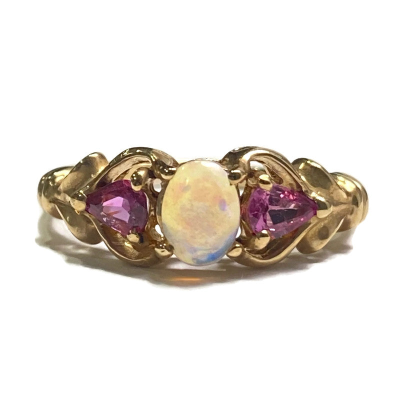 Opal & Pink Sapphire Ring .40ct O .24ct PS 700.00