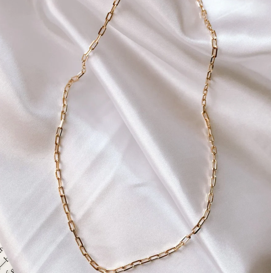 Dune Gold Filled Paperclip Chain 70.00