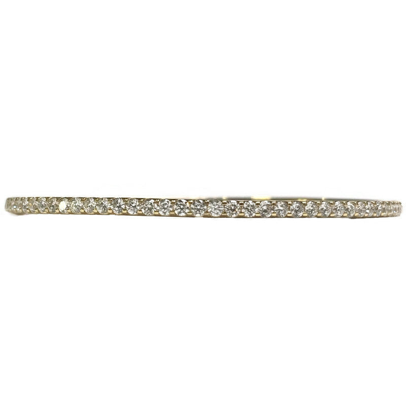 Diamond Gold Bangle Bracelet 14KY 22 Diamonds 3600.00