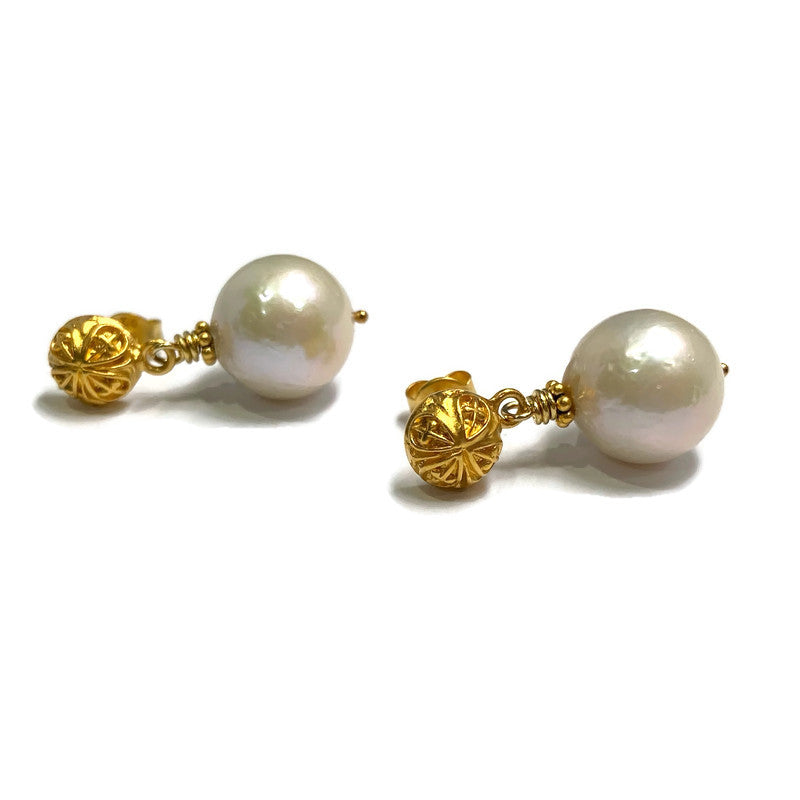 Vermeil Pearl Dangle Earring 85.00