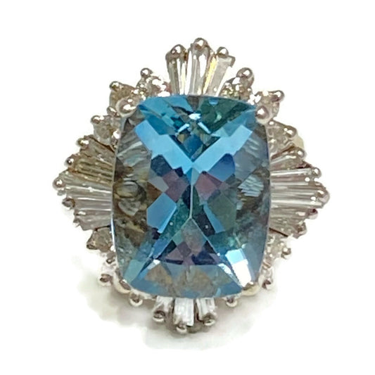 Diamond & Blue Topaz Ring 2.0ct Dia 6.0ct Topaz 8,100.00