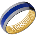 Tantulum Lapis and 10K Yellow Gold Men's Band 2680.00