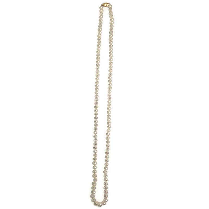 Pearl Necklace Fresh Water 24" with14k Gold clasp 224.00