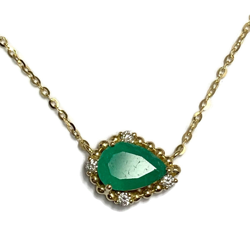 Emerald & Diamond 18KY Gold Necklace 4885.00