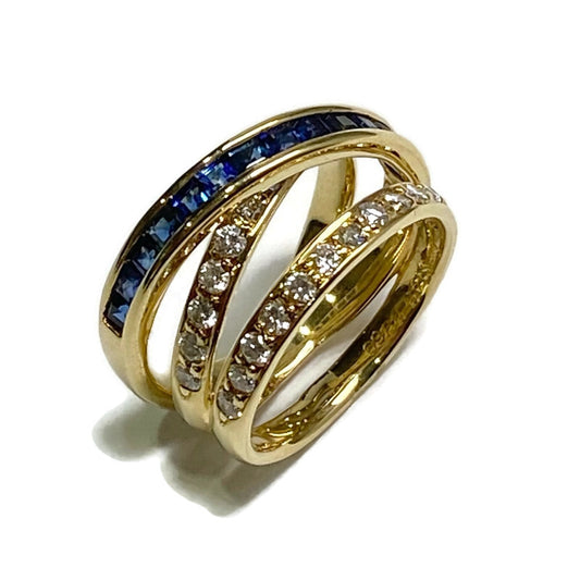 Sapphire & Diamond 18ky Ring 2550.00