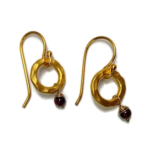 Garnet Beaded Earring 46.00