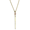Berry Sapphire and Diamond Gold Necklace 650.00