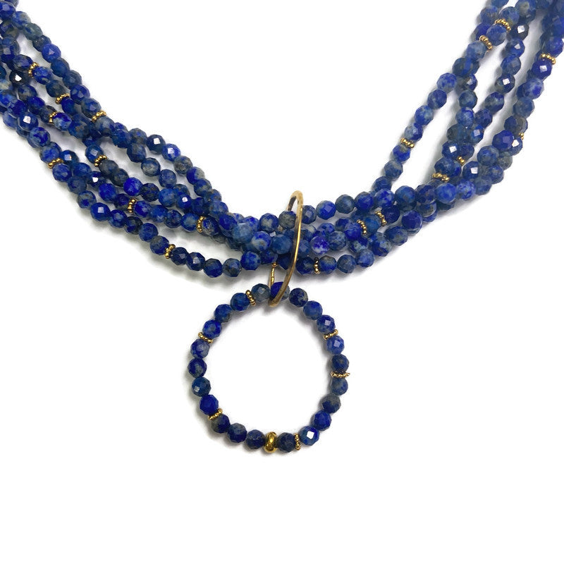 Lapis Beaded Necklace 496.00