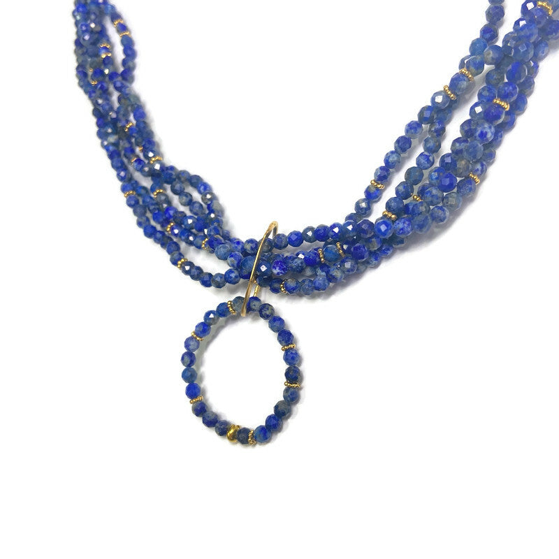 Lapis Beaded Necklace 496.00