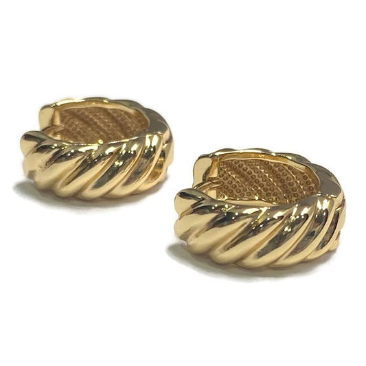Scarlet Gold Filled Wide Hoop Huggies 110.00