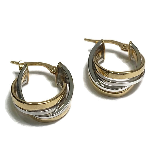 Hoops 14K Two Tone 600.00