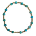 Gold Filled and Turquoise Beaded Bracelet 90.00