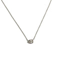 Pear Diamond Solitaire Necklace 18K White Gold 3600.00