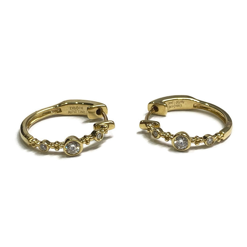 Diamond Hoops 18K Yellow Gold 0.18ctw 1700.00