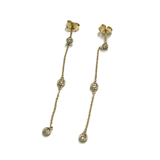 Diamond by Yard Earring 14K Yellow Gold 0.25ctw 600.00