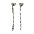 Diamond Earring Dangles 14K White Gold 1.5ctw Single Row 3500.00