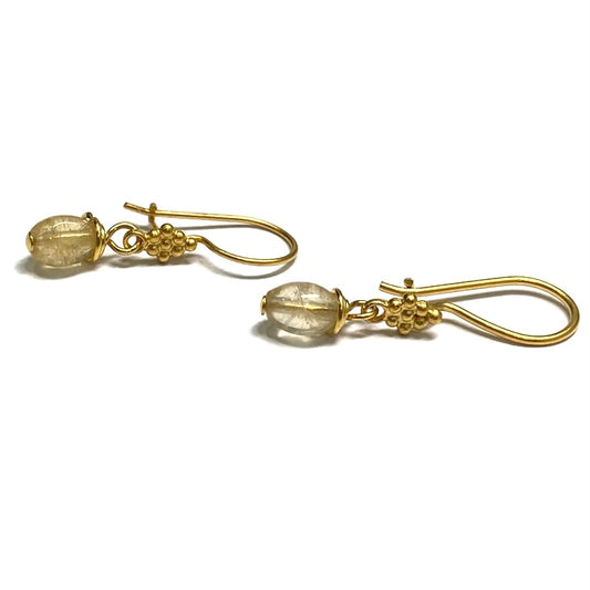 Rutilated Quartz Beaded Earring 45.00