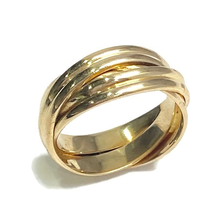 Three Layered Gold Ring 1610.00