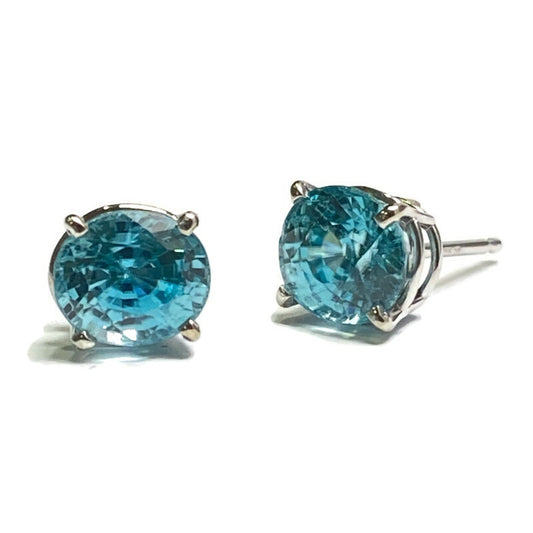 Blue Zircon Stud Earring 2370.00