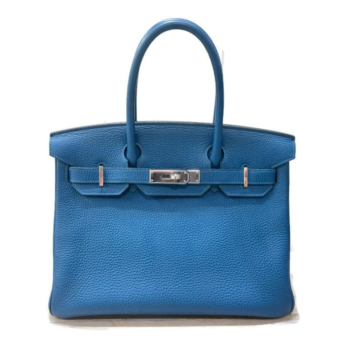Hermes Birkin Pre-Loved Blue Jean Handbag Togo 22500.00