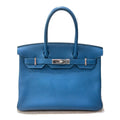 Hermes Birkin Pre-Loved Blue Jean Handbag Togo 22500.00