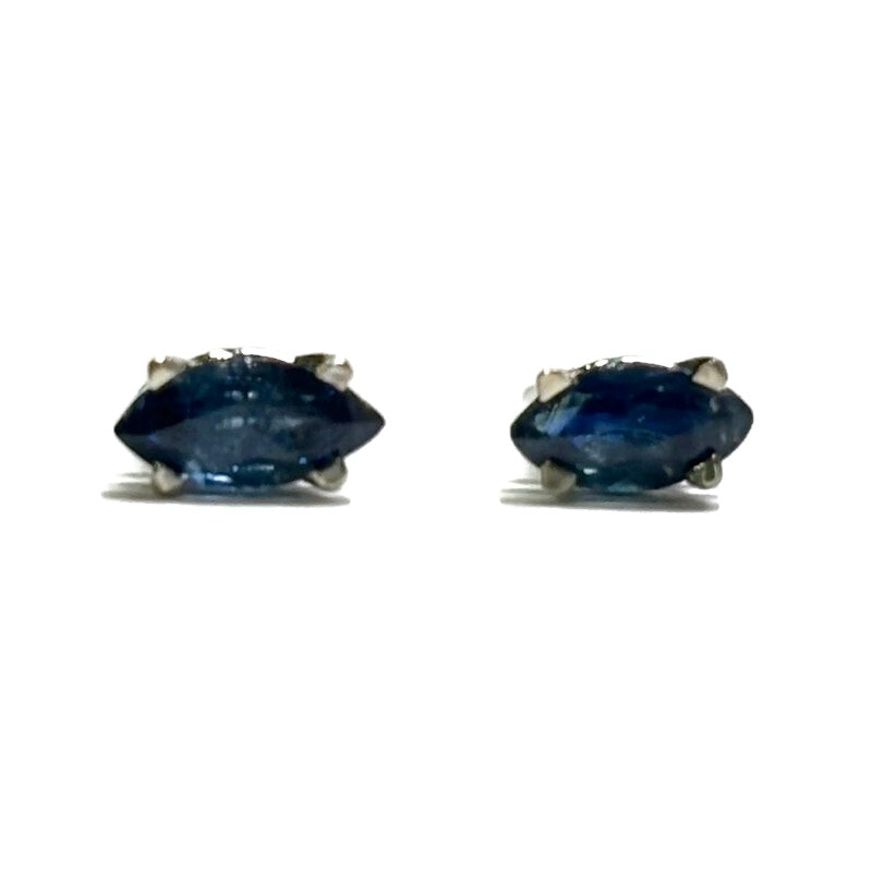 Sapphire 0.44ctw marquise 14KW Gold Earring 675.00