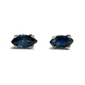 Sapphire 0.44ctw marquise 14KW Gold Earring 675.00