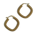 Textured Gold Hoops 850.00