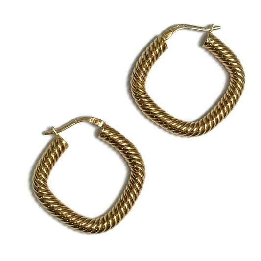 Textured Gold Hoops 650.00