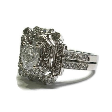 Diamond and White Gold Art Deco Ring 15000.00