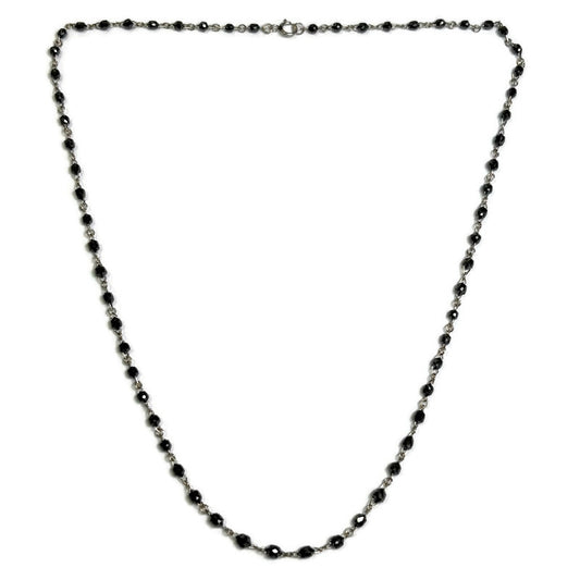 Briolette Black Diamond by the Yard Platinum Necklace 6900.00